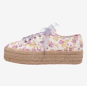 Superga 2790 Love Shack Fancy Collaboration Flowers Rope 2 Sneaker Shoes - New
